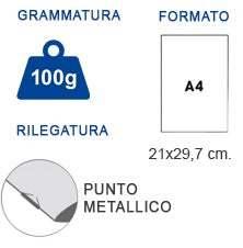 MAXI quaderni BM CENTUS A4 100g rigatura 1R (5° elementare)