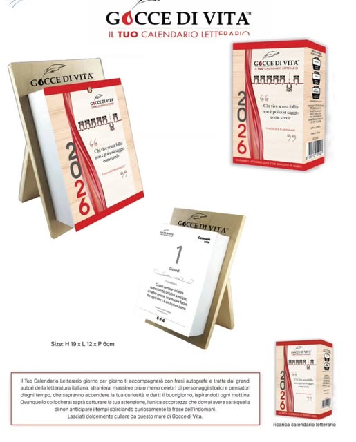 Calendario Letterario Gocce di Vita 2026