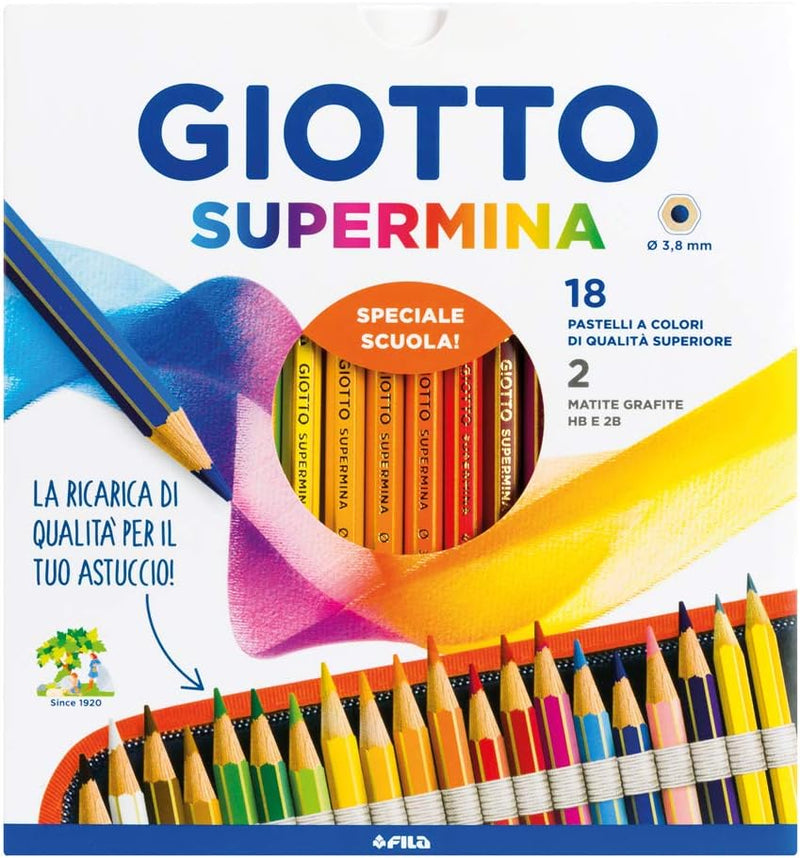 Pastelli SUPERMINA 18 pz Giotto