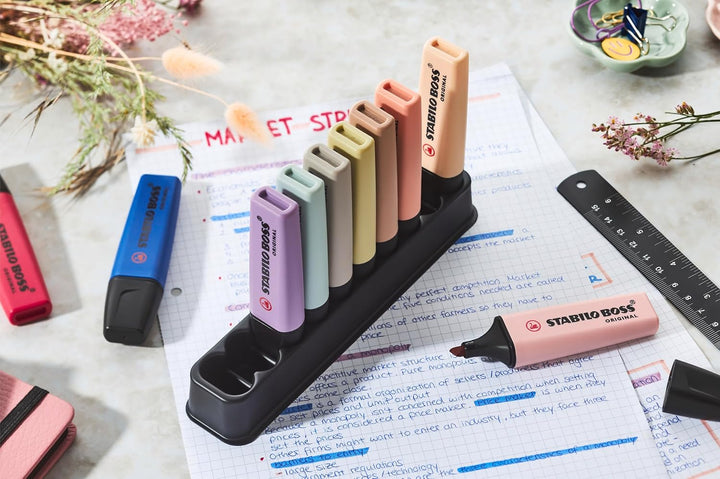Desk Set 10 evidenziatori STABILO Boss NatureCOLORS