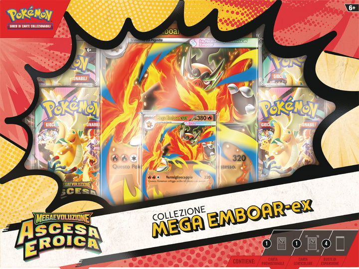Collezioni Ascesa Eroica Mega Meganium-ex, Mega Emboar-ex e Mega Feraligatr-ex