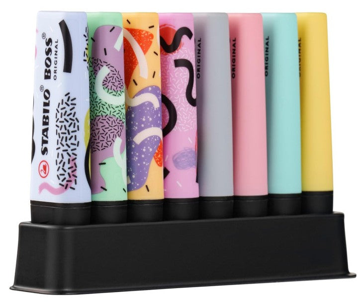 Desk Set 8 evidenziatori STABILO Boss pastel