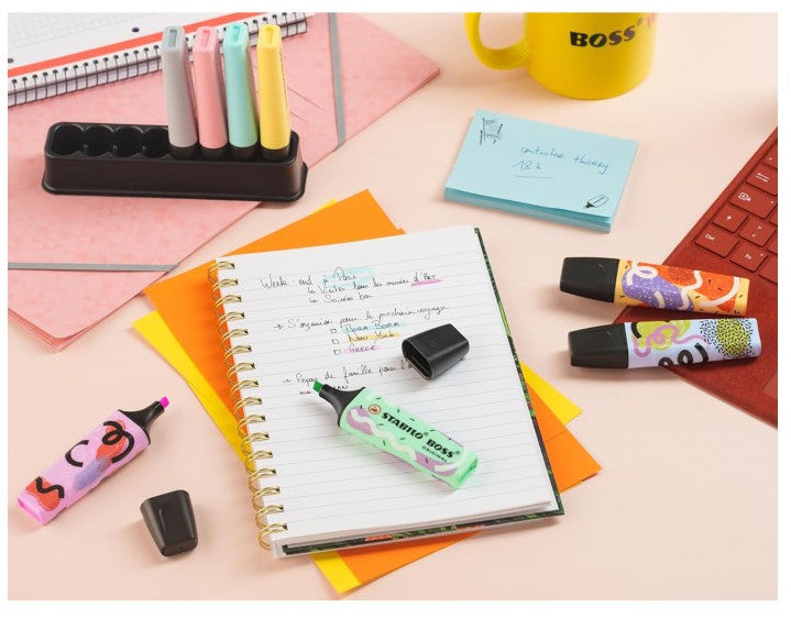 Desk Set 8 evidenziatori STABILO Boss pastel