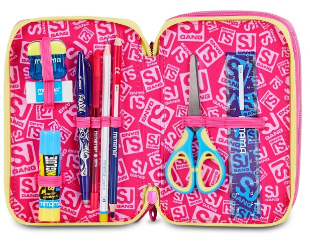 ASTUCCIO 3 ZIP - JOYFUL PINS GIRL