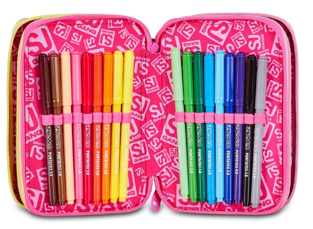 ASTUCCIO 3 ZIP - JOYFUL PINS GIRL
