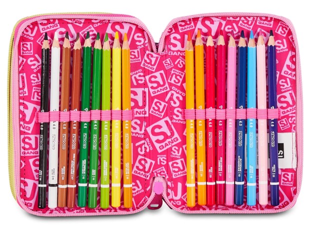 ASTUCCIO 3 ZIP - JOYFUL PINS GIRL