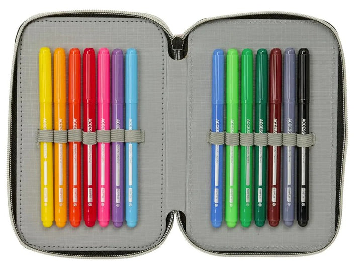 Astuccio 3 zip K-pop Junior