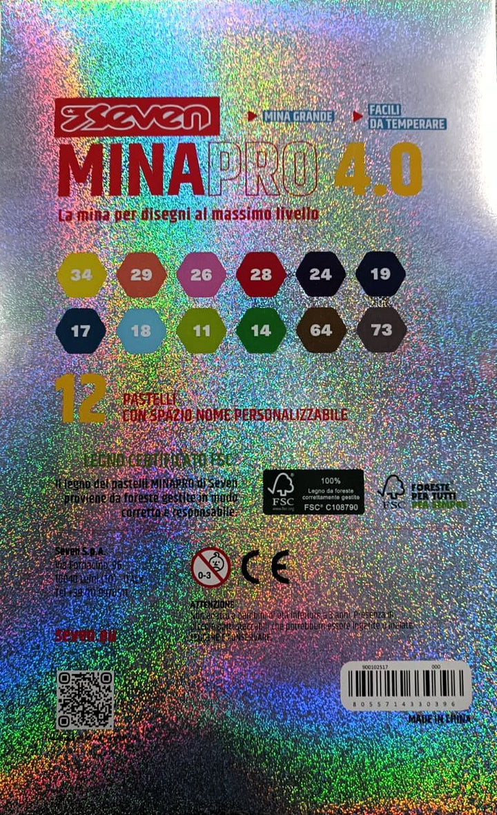 Pastelli SEVEN BRILLANTINATI Astuccio 12pz