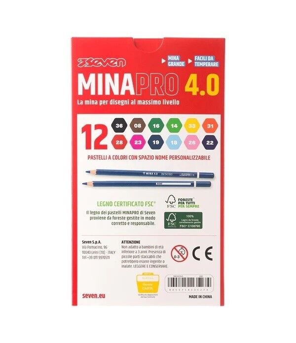 Pastelli MINAPRO 4.0 12 pz SEVEN