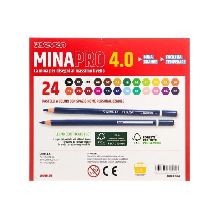 Pastelli MINAPRO 4.0 24 pz SEVEN