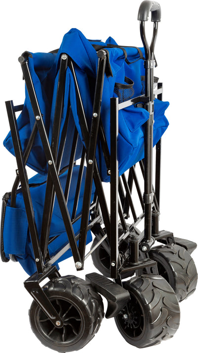 Carrello pieghevole con parasole